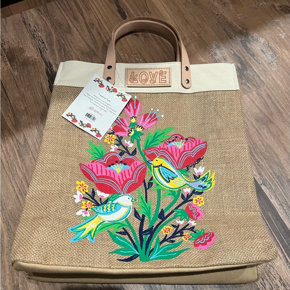 Brighton Burlap Tote